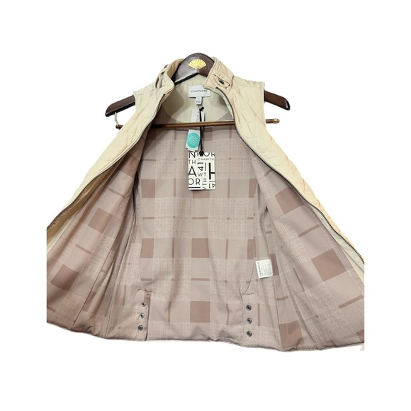 41 Hawthorn Dulcie Quilted Vest Women’s Cream Packable Puffer Full Zip Size XS - Picture 4 of 6